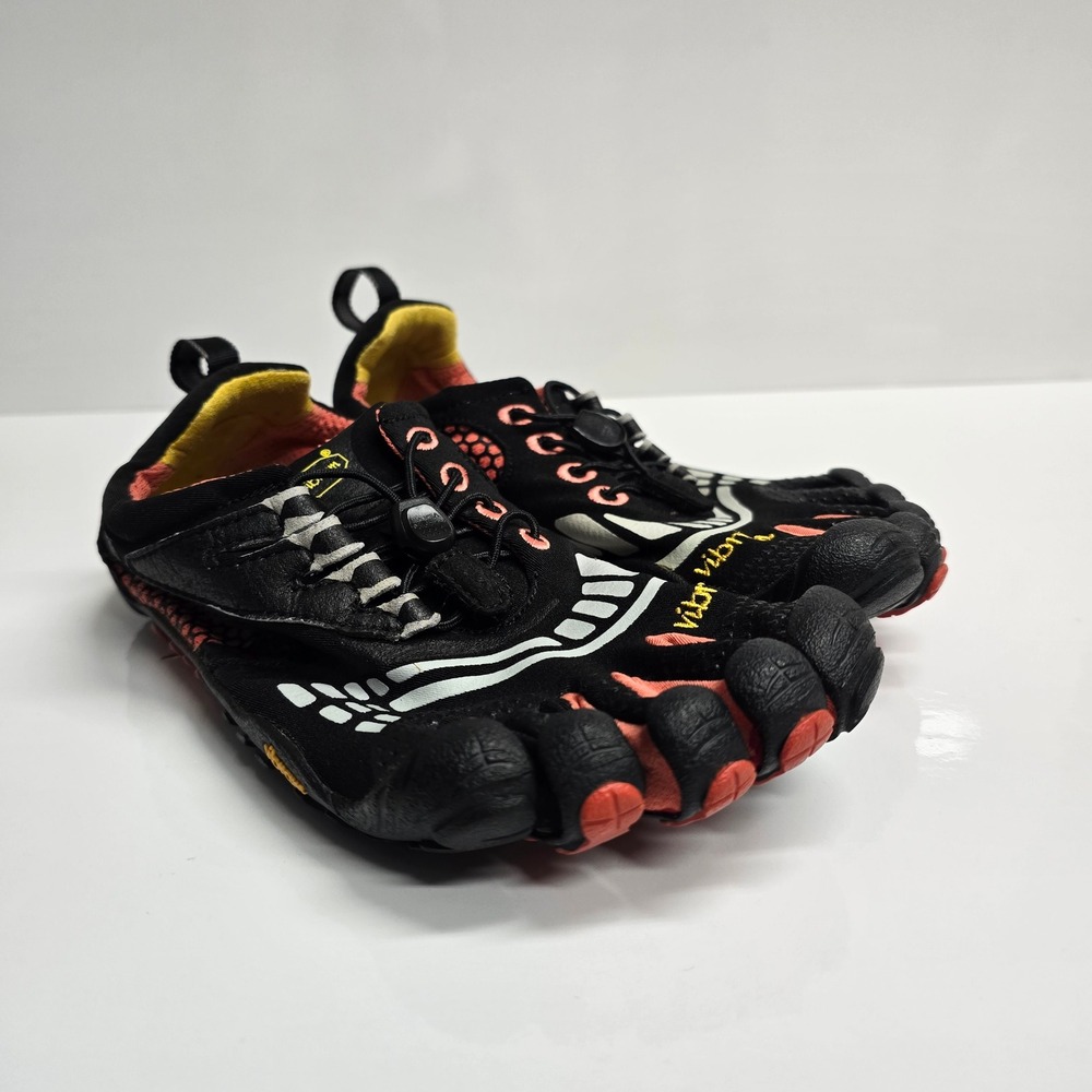 Vibram FiveFingers KMD Sport LS Womens 37 Black Orange Barefoot Gorpcore